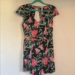 Leith Floral Open Back Summer Romper